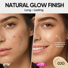 SKINTIFIC Cover Glow Perfect 氣墊粉底液－自然光澤妝感、中至高遮瑕、保濕胜肽複合物、輕盈配方，適合乾性與混合性肌膚 - 2G 金像牙 - 查看 4