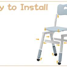Kselythan Kids Desk Chairs - Dark Grey - View 6