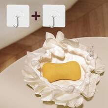 3pcs Bath Sponges With Hooks, Soap Dispensing Bath Balls, Exfoliating Shower Sponges With Built-In Soap Dispenser, No Shedding Fast Lathering Body Scrub, Dual-Use Shower Bath Tools - A - View 12