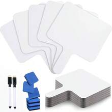 Double-Sided Reusable Whiteboard Set - Handheld Whiteboard, Includes Whiteboard, Pen And Eraser, Erasable, Desktop Memo, Message Board, Writing Board, Sketch Board, Handwriting Board, Whiteboard - Set - View 2