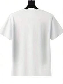Sea Creature Print Asymmetric Neck Loose T-Shirt, Summer Short Sleeve Tee - style1 - 查看 2