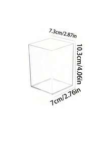 1pc Transparent Bar Straw Storage Box, Small Disposable Cup Holder, Suitable For Straws, Coffee Stirrers, Disposable Cups And Capsule Coffee Storage Organizer - Multicolor - View 6