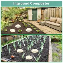 1PC Tall Multi-Hole Worm Composting Bin, Thickened Durable Plastic Material, Buried Underground To Use Earthworms To Decompose Kitchen Waste, Supplement Organic Fertilizer For Flower Pots And Lawns, Save Garden Space, Gardening Soil Care Tool - A - View 3