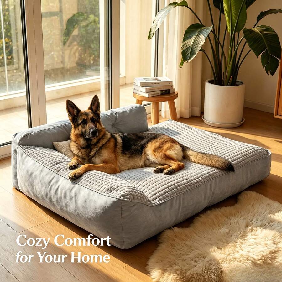 Pet Bed & Crate Mat - 灰色 - 查看 1