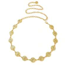 Round Hollow Metal Waist Chain, Fashionable Minimalist Dress Accessory Waist Decoration For Women - Gold - View 2