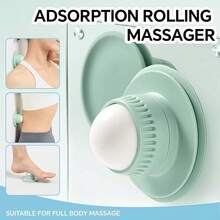 1pc Massage Roller Ball, Muscle Roller Massager, Manual Massage Ball, Compact Rotating Massager, Back, Arm And Neck Massage Tool For Muscle Relaxation. Features Suction Cup 360-Degree Rotating Design, Easy To Target, Durable, Wall-Mounted Without Drilling, Suitable For Smooth Wall And Glass Surfaces, Precise - Multicolor - View 3