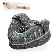 Side Sleeper Leg And Calf Pillow - Anti-Snoring Wedge Pillow, Lightweight Breathable And Hypoallergenic Fabric, Washable And Removable Polyester Pillowcase, Ideal Gift For Side Sleepers, Side Sleeping Pillow, Aid For Comfortable Sleep - Multicolor - View 1