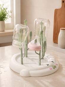 1pc Baby Bottle Drying Rack, Pacifier Drying Rack, Random Color - Multicolor - View 3