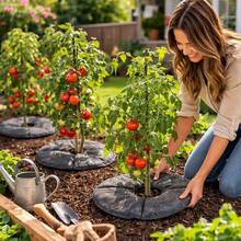 2pcs Smart Slow-Release Seepage Irrigation Mat, With Automatic Water Refill And Rainwater Collection Function, Thickened -Proof And Seepage-Proof Fabric. Suitable For Tomato Plants, Indoor Greenery, Seasonal Flowers, Potted Gardening And Yard Lawn Use, Water-Saving And Efficient Maintenance. - Seepage Irrigation Mat - View 5