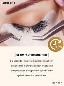 Professional Eyelash Extension Glue 5ml-25ml, 0.5s Quick Dry Low Odor Waterproof Mink Lash Adhesive, Ultra Strong Bond Lasts 6-8 Weeks - Multicolor - View 4