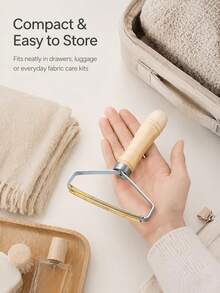 7Alas 1pc Pet Hair Remover Manual Sweater Shaver For Coats, Lint Remover Fabric Shaver, Defuzzer - Khaki - View 3