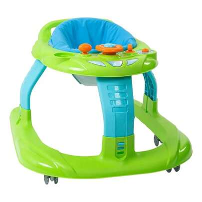 Andador Transformable Dos Funciones Para Bebés Ruedas Seguras Espacioso Dormitorio Infantil Fácil Limpieza Práctico Estable
