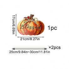 3/1pc Thanksgiving Pumpkin Yard Decor Sign, Thanksgiving Porch Decoration, Suitable For Home Lawn Pathway Front Door, Autumn Pumpkin Outdoor Decor, Thanksgiving Party Garden Lawn Patio Walkway Decoration - Multicolor - View 12