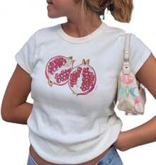 Women T-Shirts - Roe Red 02 - View 7