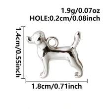 1pc/2pcs Cute Exquisite 304 Stainless Steel Vacuum Electroplated Long-Lasting Color Retention 3D Geometric Spherical Pendant Charms, Tooth, Lollipop, Peanut, Puppy And More, Suitable For Bag Decoration, Handmade DIY Jewelry Making Necklace Bracelet Earring Accessories - Picture - View 57