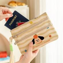 Dopamine ID Card Holder Passport Cover, Travel Passport & Ticket Organizer, Creative Portable Travel Protection Sleeve - Multicolor - View 3