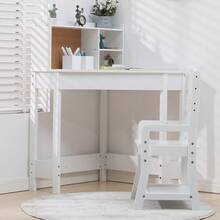 Kids Desk Chairs - White - View 3