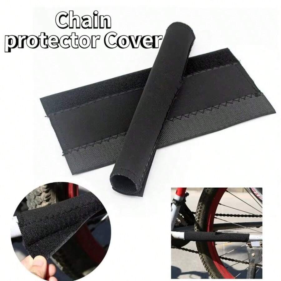 2pcs Cycling Frame Chain Protector Anti Scratch Rubbing Bicycle Care Chain Posted Guards MTB Road Bike Chain Protector Cover MTB Bike Frame Protector Chain Rear Fork Guard Cover Cycling Chain Cover Black Bicycle Frame Protection Ultralight Cycling
