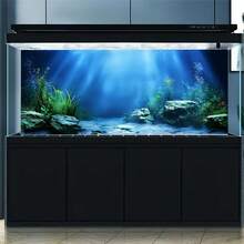 Ocean View 珊瑚與水生植物水族裝飾－自黏式可移除壁紙風背景，易撕貼可重複使用，適用淡水/海水魚缸裝飾、魚類棲息地佈置、水族貼紙，適合溪流缸、植栽缸、烏龜缸造景、攝影棚背景，自黏式前貼 - E - 查看 14