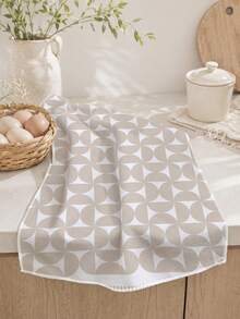 MEMNUN 2件裝奶茶色四葉半圓幾何印花廚房抹布 餐巾 40*60cm/45*70cm 超細纖維聚酯材質 現代柔軟洗碗布 廚房巾 手巾 家居裝飾 廚房裝飾 烹飪烘焙手巾 廚房配件 可機洗 清潔用品 適合餐廳廚房日常裝飾與送禮 全季節適用 - 彩色 - 查看 7