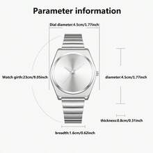 Casual Men's Unique Millennium Vintage Niche Design Cool Hip-Hop Minimalist Style Premium Quartz Movement Watch - one-size - View 3