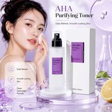 Nattshare AHA/BHA 面部化妝水 3.38 Fl.Oz / 100ml，針對白頭粉刺、毛孔與不均勻膚質的去角質噴霧，保濕化妝水，無酒精配方，深層清潔、疏通毛孔、平滑亮膚，淺米色護理，日常護膚 - 100ml - 查看 1