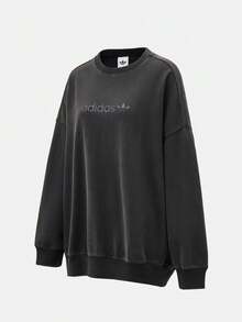 Adidas Originals Women's ESS SWEATSHIRT Knit Pullover Sweatshirt KG8255 - Grey - View 1