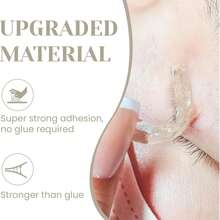 Lomansa 5 Pairs Eyelash Lift Pads, Eyelash Perming Shield Eyelash Perming Rod, For Eyelash Lifting And Perming, Reusable, Suitable For Home DIY, Only The Side In Contact With Skin Is Sticky - Multicolor - View 2