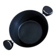 Olla de Guiso Antiadherente con Tapa (24-28 cm) | Olla Compatible con Todas las Estufas | Olla de Aluminio Resistente con Asas Dobles | Utensilio de Cocina Multiusos - Ver 2