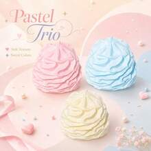 1pc New Cream Roll Handmade Ball Crunchy ASMR Sensory Stress Relief Toy, Christmas Gift, Unisex Birthday Gift - 彩色 - 查看 4