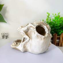 1pc Creative Horrible Wide-Mouth Skull Pen Holder Storage Rack, Desktop Organizer Decor For Home & Office, Unique Halloween Gift Ornament Room Decor Home Decor Halloween Decor - Multiple Styles - View 12