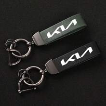 For KIA PU Leather Car Keychain With 360 Degree Rotation Zinc Alloy Keyring Premium Trinket For Car Keys Stylish Unisex Design Durable Key Holder Gift - Multicolor - View 6