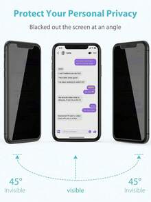 Navigator 4片裝防窺隱私鋼化玻璃螢幕保護貼，非全螢幕，防碎裂，適用於 iPhone Ultra/18 Pro Max/18 Pro/18/17 Pro Max/17/17 Pro/17 Air/16 Pro Max/16/16 Pro/16 Plus/15 Pro Max/15/15 Pro/15 Plus/14 Pro Max/14/14 Pro/14 Plus/13 Pro Max/13/13 Pro/12/12 Pro/12 Pro Max/11/11 Pro Max 全系列 - 黑色 - 查看 8