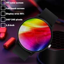 2026 Smartwatch For Women/Men, Wireless Call/SMS Function/Multiple Sports Modes/Remote Camera Control/Fitness Tracker, Compatible With Android And IOS Systems, USB Charging Port, Silicone Strap, Modern Style Design, High-Definition Screen Display, Perfect Gift For Men/Women/Couples/Parents, Outdoor Sports - View 5