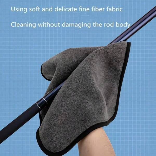 Fishing Towel: Keep Hands Clean While Handling Fish. Features Thickened Double-Layer Design, Can Be Used As Fishing Towel, Hand Towel And Portable Towel. Comes With Snap Ring And Quick-Drying Properties.