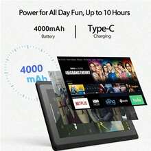 Children'S 7-Inch Tablet Computers, Children'S Tablet Computers And Wi-Fi 4GB RAM, 64GB Roma, Dual Cameras, Parental Control, Jpa Preinstallate For Children'S Education, Games, Tablets And Holiday Gifts For Taking Care Of Children - Black - View 8