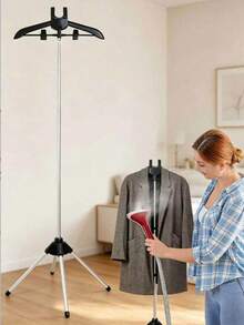 Giá treo quần áo ủi hơi nước điều chỉnh được, giá treo quần áo đứng gấp gọn, giá treo vải đứng kéo dài 160cm - B - Xem 2