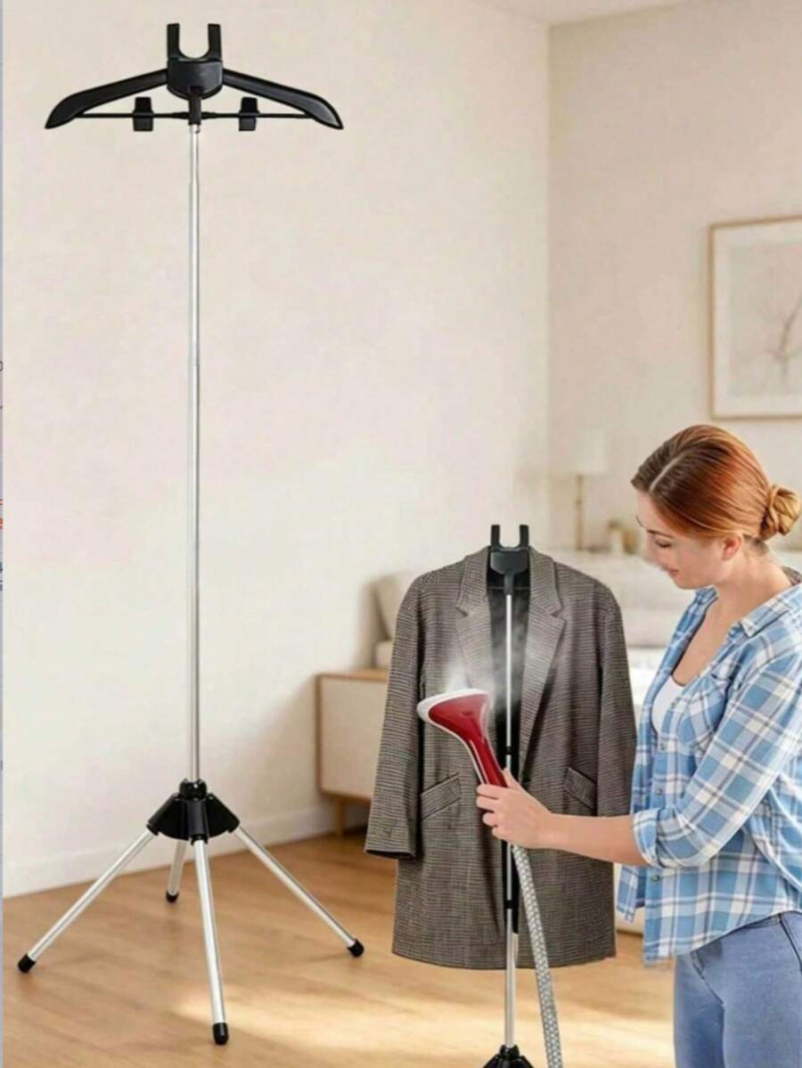 Giá treo quần áo ủi hơi nước điều chỉnh được, giá treo quần áo đứng gấp gọn, giá treo vải đứng kéo dài 160cm