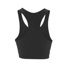 Spiro Womens/Ladies Softex Stretch Sports Sleeveless Crop Top - Black - View 2