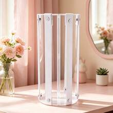 Acrylic Vertical Elastic Band Hair Accessory Display Rack, Large Capacity Hair Clips, Bows, Vanity Headwear Storage & Display Stand - White - View 13