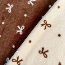 1pc Bowknot Pattern Soft Baby Blanket, Comfortable Baby Cover Blanket - Many - View 5