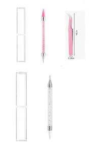 1/2/5PCS Rhinestone Picking Tool Set, Rhinestone Applicator Tools, Self-Adhesive Diamond Pen, Double-Ended Rhinestone Gem Crystal Earring ,For Rhinestone Embellishment ,Crystal Bead Handle Nail Art DIY Decoration Tools - Multicolor - View 14