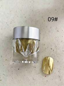 1 Botol (0,5g) Bubuk Kuku Glitter Moonlight Mirror Bubuk Aurora Dekorasi Kuku - MultiWarna - View 8