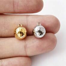 1pc/2pcs Cute Exquisite 304 Stainless Steel Vacuum Electroplated Long-Lasting Color Retention 3D Geometric Spherical Pendant Charms, Tooth, Lollipop, Peanut, Puppy And More, Suitable For Bag Decoration, Handmade DIY Jewelry Making Necklace Bracelet Earring Accessories - Picture - View 37