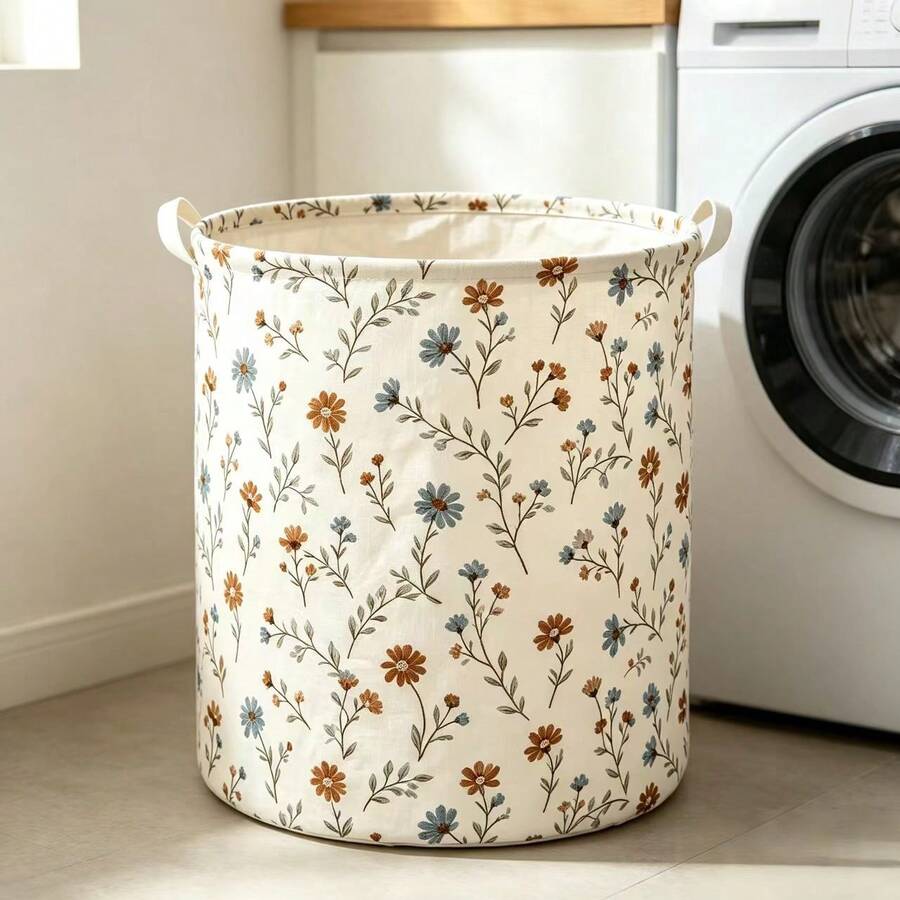 Large Foldable Storage Basket Laundry Hamper 40CM 50CM Clothes Miscellaneous Storage Box Bedroom Living Room Laundry Room Organizer Container Collapsible Fabric Bin Home Organization Solutions Multipurpose Foldaway Closet Nursery Dorm - View 1