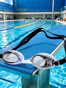 1/3 Swimming Goggles, Double Layer Sealed Lens, Comfortable Elastic Silicone Strap, Waterproof Anti-Fog Leak-Proof, Unisex, Professional Diving Equipment - A - View 5