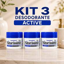 Bioinstinto Naturíssimo Desodorante Creme Active Antiperspirante 72h Kit 3 Unidades 55g - Desodorante em Creme - Visão 4