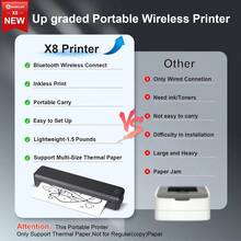 Marklife X8 A4 Thermal Printer, Portable Bluetooth Inkless Printer For PDF Photos Documents, Wireless Tattoo Stencil Machine For Home School Office Tattoo Artists - Multicolor - View 5