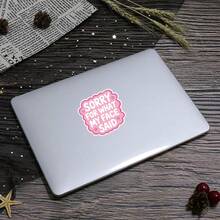 Sorry For What My Face Said Funny Sticker Relatable Expression Humor Decal For Laptops Water Bottles Notebooks Cups Journals Lockers For Students Teachers Office Workers Creatives Retail Workers And Chaos Lovers - Multicolor - View 7