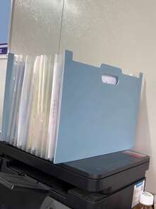 Organizer File Desktop Vertikal A4 Kapasitas Besar 13 Kantong, Map Akordeon yang Dapat Diperluas untuk Dokumen, Kertas Ujian, dan File, Penyimpanan Multi-Lapisan - Sepotong Tunggal - View 11